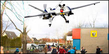 Drones boven het schoolplein